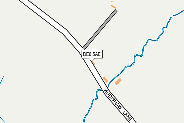 DE6 5AE map - OS OpenMap – Local (Ordnance Survey)