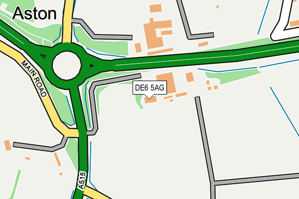 DE6 5AG map - OS OpenMap – Local (Ordnance Survey) DE6 5AG map - OS OpenMap – Local (Ordnance Survey)