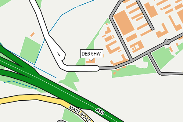 DE6 5HW map - OS OpenMap – Local (Ordnance Survey) DE6 5HW map - OS OpenMap – Local (Ordnance Survey)