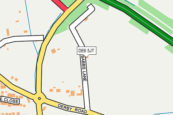 DE6 5JT map - OS OpenMap – Local (Ordnance Survey) DE6 5JT map - OS OpenMap – Local (Ordnance Survey)