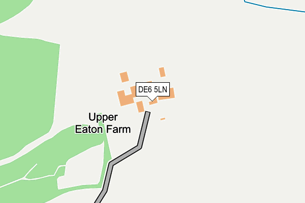 DE6 5LN map - OS OpenMap – Local (Ordnance Survey)