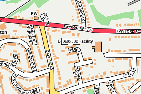 DE65 6DD map - OS OpenMap – Local (Ordnance Survey) DE65 6DD map - OS OpenMap – Local (Ordnance Survey)