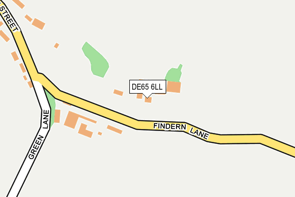 DE65 6LL map - OS OpenMap – Local (Ordnance Survey)