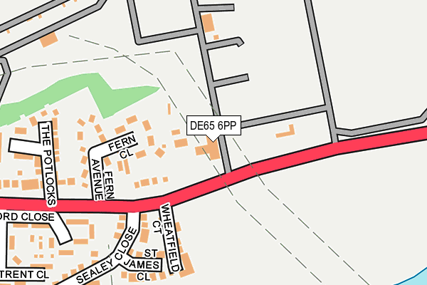 DE65 6PP map - OS OpenMap – Local (Ordnance Survey)