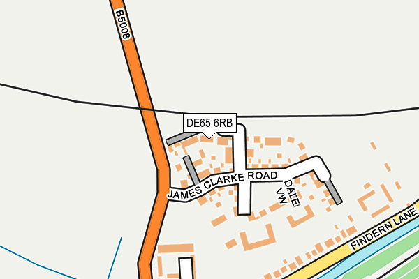 DE65 6RB map - OS OpenMap – Local (Ordnance Survey) DE65 6RB map - OS OpenMap – Local (Ordnance Survey)