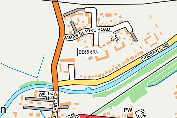 DE65 6RN map - OS OpenMap – Local (Ordnance Survey) DE65 6RN map - OS OpenMap – Local (Ordnance Survey)