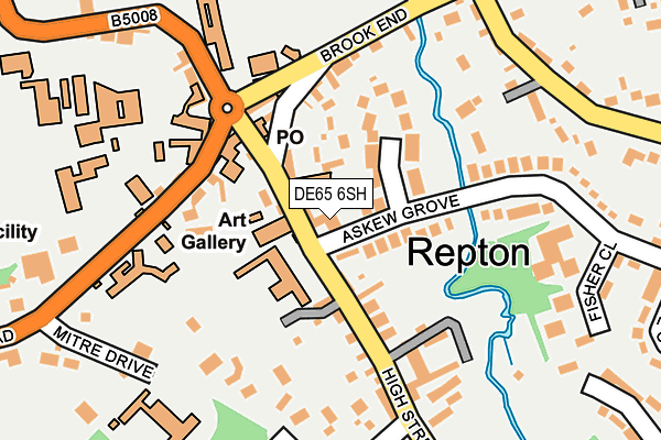 DE65 6SH map - OS OpenMap – Local (Ordnance Survey)