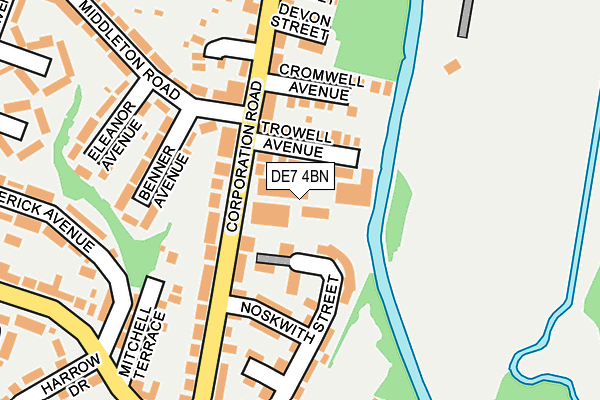 DE7 4BN map - OS OpenMap – Local (Ordnance Survey) DE7 4BN map - OS OpenMap – Local (Ordnance Survey)