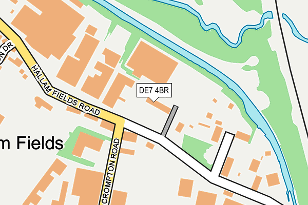 DE7 4BR map - OS OpenMap – Local (Ordnance Survey) DE7 4BR map - OS OpenMap – Local (Ordnance Survey)