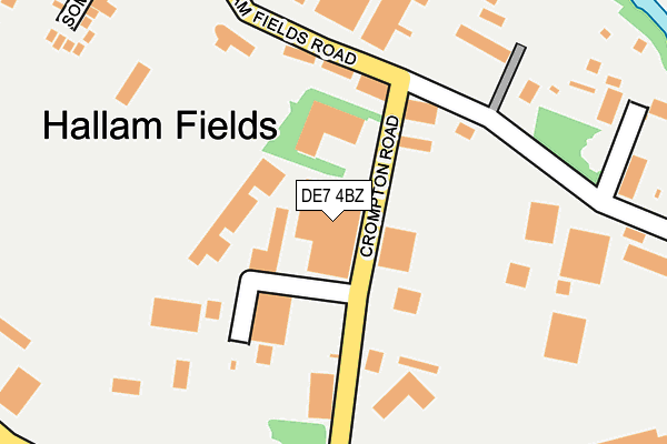 DE7 4BZ map - OS OpenMap – Local (Ordnance Survey) DE7 4BZ map - OS OpenMap – Local (Ordnance Survey)