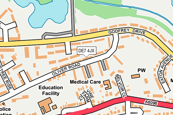 DE7 4JX map - OS OpenMap – Local (Ordnance Survey) DE7 4JX map - OS OpenMap – Local (Ordnance Survey)