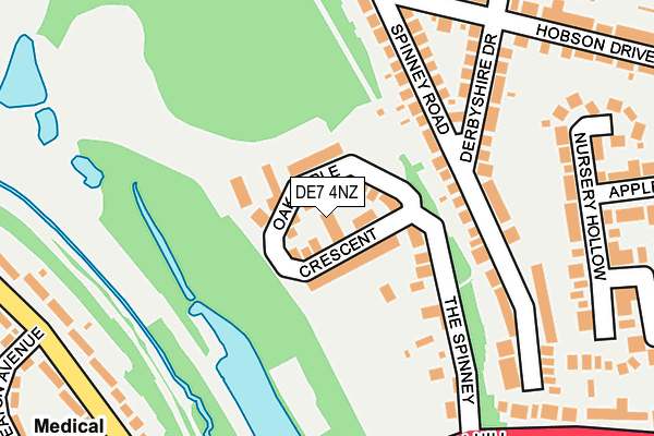 DE7 4NZ map - OS OpenMap – Local (Ordnance Survey) DE7 4NZ map - OS OpenMap – Local (Ordnance Survey)