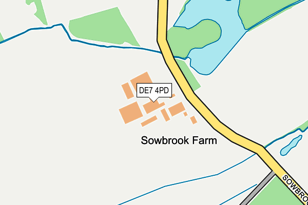 DE7 4PD map - OS OpenMap – Local (Ordnance Survey) DE7 4PD map - OS OpenMap – Local (Ordnance Survey)