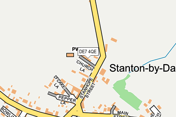 DE7 4QE map - OS OpenMap – Local (Ordnance Survey)