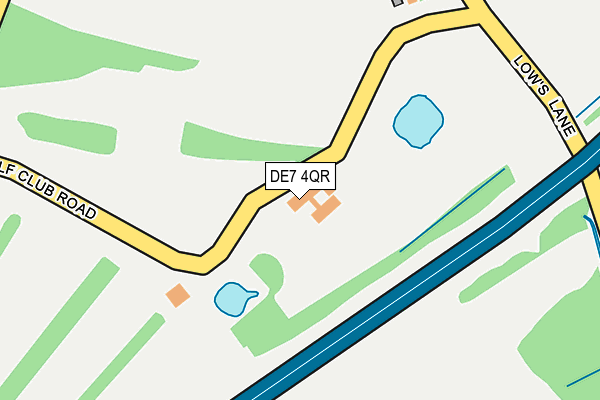 DE7 4QR map - OS OpenMap – Local (Ordnance Survey) DE7 4QR map - OS OpenMap – Local (Ordnance Survey)