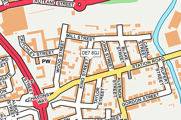 DE7 8GJ map - OS OpenMap – Local (Ordnance Survey) DE7 8GJ map - OS OpenMap – Local (Ordnance Survey)