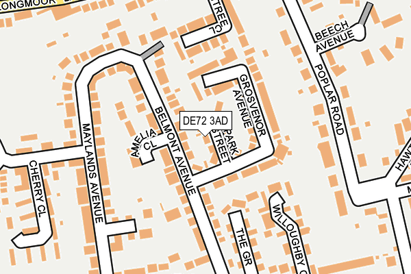 DE72 3AD map - OS OpenMap – Local (Ordnance Survey) DE72 3AD map - OS OpenMap – Local (Ordnance Survey)