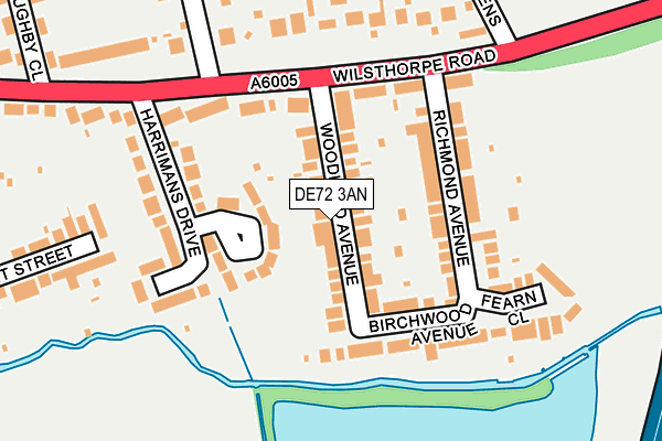 DE72 3AN map - OS OpenMap – Local (Ordnance Survey) DE72 3AN map - OS OpenMap – Local (Ordnance Survey)