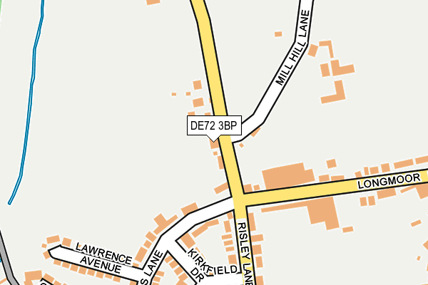DE72 3BP map - OS OpenMap – Local (Ordnance Survey) DE72 3BP map - OS OpenMap – Local (Ordnance Survey)