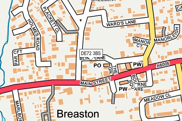 DE72 3BS map - OS OpenMap – Local (Ordnance Survey) DE72 3BS map - OS OpenMap – Local (Ordnance Survey)