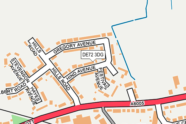 DE72 3DG map - OS OpenMap – Local (Ordnance Survey) DE72 3DG map - OS OpenMap – Local (Ordnance Survey)
