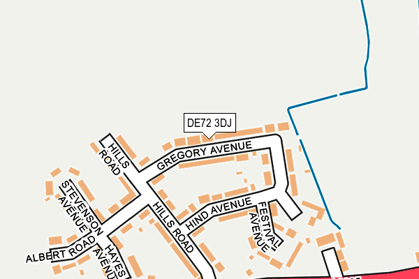 DE72 3DJ map - OS OpenMap – Local (Ordnance Survey) DE72 3DJ map - OS OpenMap – Local (Ordnance Survey)