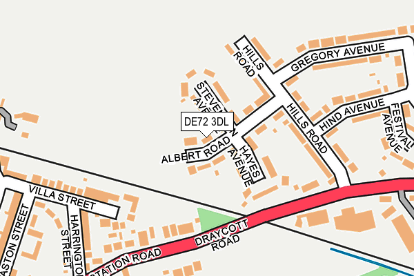 DE72 3DL map - OS OpenMap – Local (Ordnance Survey) DE72 3DL map - OS OpenMap – Local (Ordnance Survey)