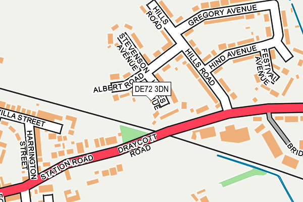 DE72 3DN map - OS OpenMap – Local (Ordnance Survey) DE72 3DN map - OS OpenMap – Local (Ordnance Survey)