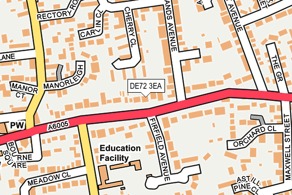 DE72 3EA map - OS OpenMap – Local (Ordnance Survey) DE72 3EA map - OS OpenMap – Local (Ordnance Survey)