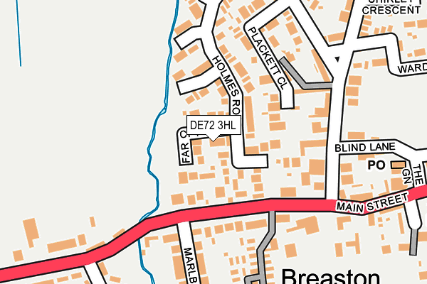 DE72 3HL map - OS OpenMap – Local (Ordnance Survey) DE72 3HL map - OS OpenMap – Local (Ordnance Survey)