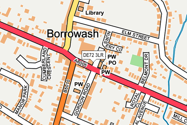 DE72 3LR map - OS OpenMap – Local (Ordnance Survey) DE72 3LR map - OS OpenMap – Local (Ordnance Survey)