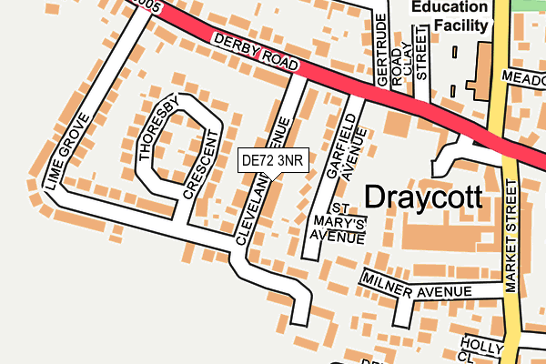 DE72 3NR map - OS OpenMap – Local (Ordnance Survey) DE72 3NR map - OS OpenMap – Local (Ordnance Survey)