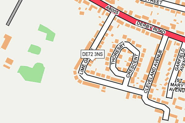 DE72 3NS map - OS OpenMap – Local (Ordnance Survey) DE72 3NS map - OS OpenMap – Local (Ordnance Survey)