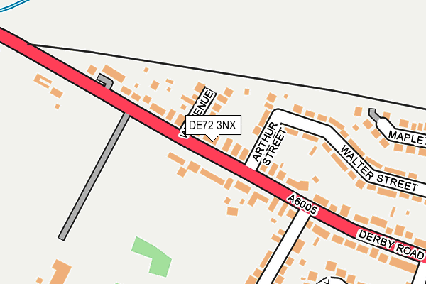 DE72 3NX map - OS OpenMap – Local (Ordnance Survey) DE72 3NX map - OS OpenMap – Local (Ordnance Survey)