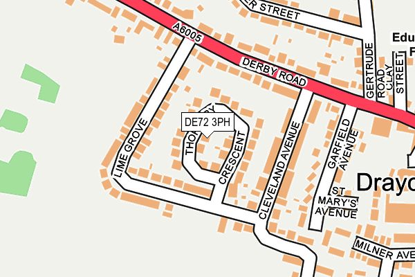 DE72 3PH map - OS OpenMap – Local (Ordnance Survey) DE72 3PH map - OS OpenMap – Local (Ordnance Survey)