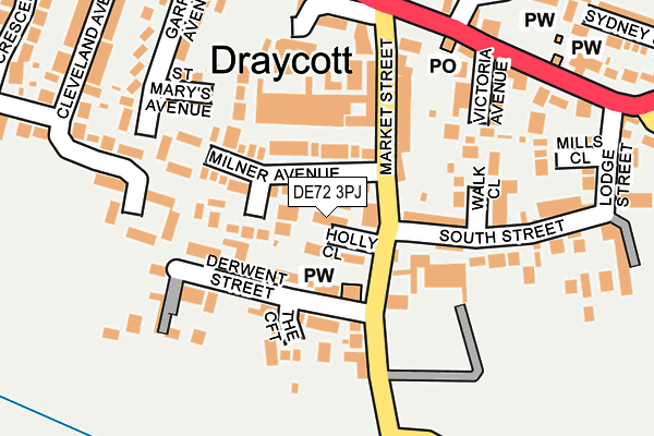 DE72 3PJ map - OS OpenMap – Local (Ordnance Survey) DE72 3PJ map - OS OpenMap – Local (Ordnance Survey)