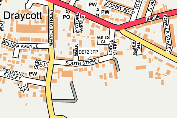 DE72 3PP map - OS OpenMap – Local (Ordnance Survey) DE72 3PP map - OS OpenMap – Local (Ordnance Survey)