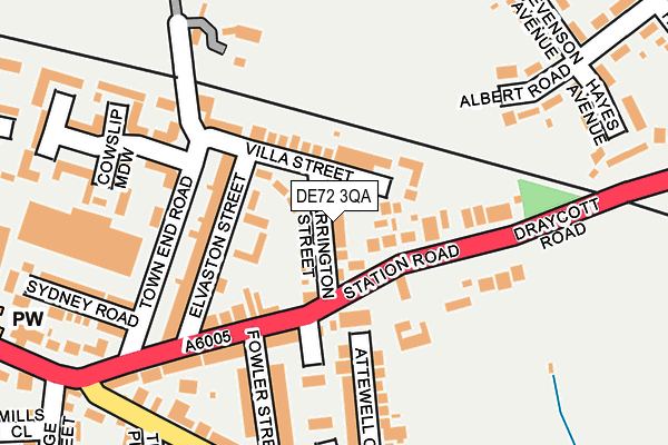 DE72 3QA map - OS OpenMap – Local (Ordnance Survey) DE72 3QA map - OS OpenMap – Local (Ordnance Survey)