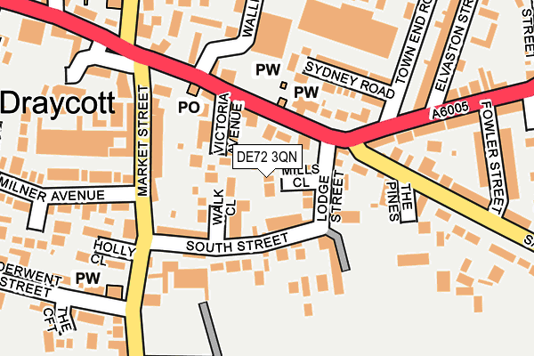 DE72 3QN map - OS OpenMap – Local (Ordnance Survey) DE72 3QN map - OS OpenMap – Local (Ordnance Survey)