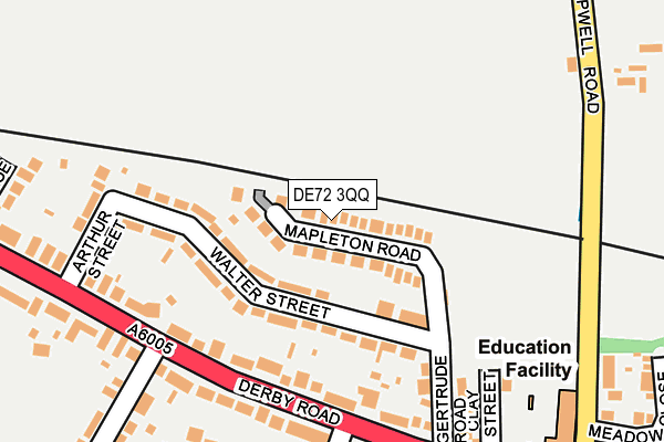 DE72 3QQ map - OS OpenMap – Local (Ordnance Survey) DE72 3QQ map - OS OpenMap – Local (Ordnance Survey)