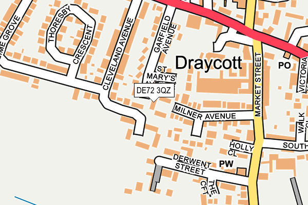 DE72 3QZ map - OS OpenMap – Local (Ordnance Survey) DE72 3QZ map - OS OpenMap – Local (Ordnance Survey)