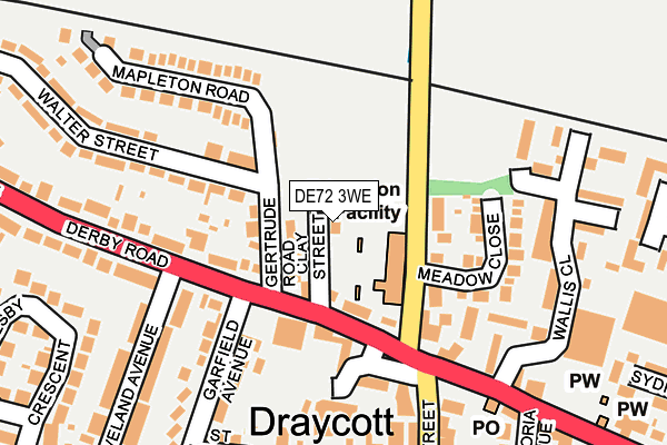 DE72 3WE map - OS OpenMap – Local (Ordnance Survey) DE72 3WE map - OS OpenMap – Local (Ordnance Survey)