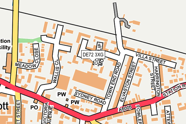 DE72 3XG map - OS OpenMap – Local (Ordnance Survey) DE72 3XG map - OS OpenMap – Local (Ordnance Survey)