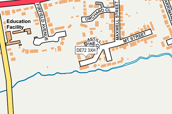 DE72 3XH map - OS OpenMap – Local (Ordnance Survey) DE72 3XH map - OS OpenMap – Local (Ordnance Survey)