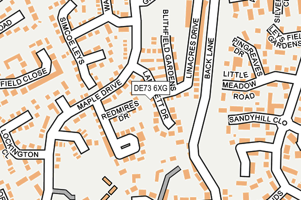 DE73 6XG map - OS OpenMap – Local (Ordnance Survey) DE73 6XG map - OS OpenMap – Local (Ordnance Survey)