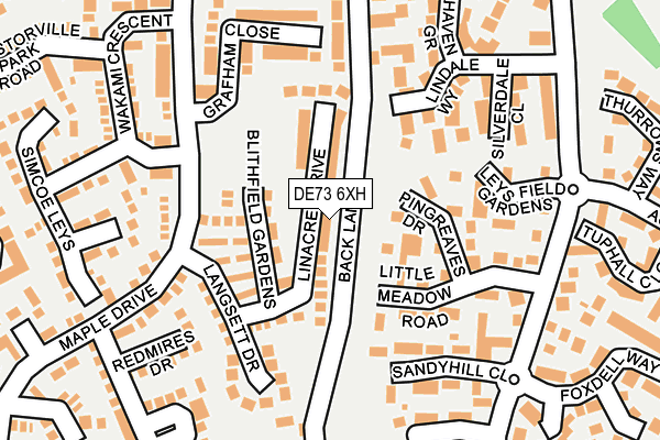 DE73 6XH map - OS OpenMap – Local (Ordnance Survey) DE73 6XH map - OS OpenMap – Local (Ordnance Survey)