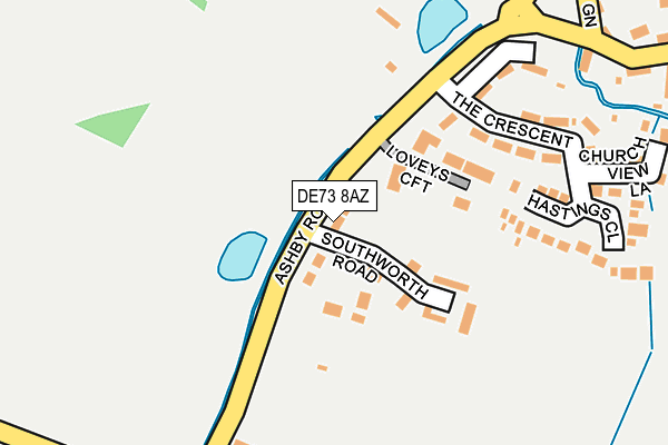DE73 8AZ map - OS OpenMap – Local (Ordnance Survey) DE73 8AZ map - OS OpenMap – Local (Ordnance Survey)