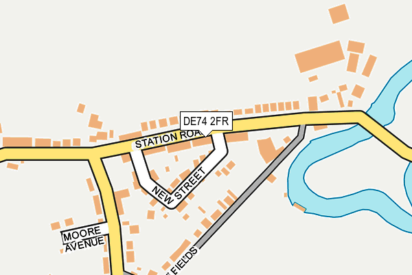 DE74 2FR map - OS OpenMap – Local (Ordnance Survey) DE74 2FR map - OS OpenMap – Local (Ordnance Survey)