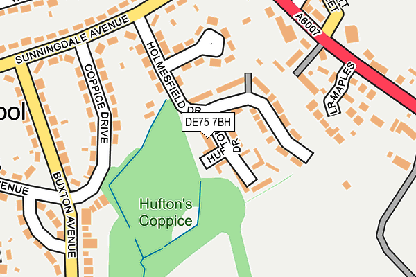 DE75 7BH map - OS OpenMap – Local (Ordnance Survey) DE75 7BH map - OS OpenMap – Local (Ordnance Survey)