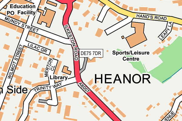 DE75 7DR map - OS OpenMap – Local (Ordnance Survey) DE75 7DR map - OS OpenMap – Local (Ordnance Survey)